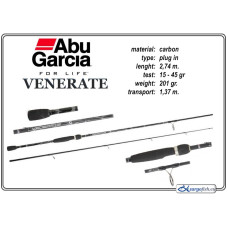 Fishing rod ABU GARCIA Venerate - 274, 15-45