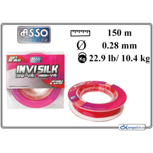Line ASSO Invisilk low-vis 150pink - 028