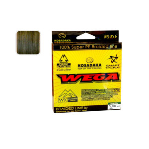 Braided line KOSADAKA Wega green - 0.08