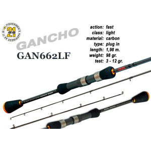 Fishing rod PONTOON 21 GanchO 662 - 198, 3-12 Fishing rod PONTOON 21 GanchO 662 - 198, 3-12