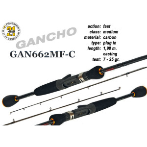 Fishing rod PONTOON 21 GanchO 662 - 198, 7-25 Fishing rod PONTOON 21 GanchO 662 - 198, 7-25
