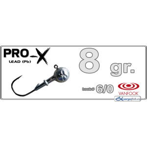 Džīgu galva PRO-X 6/0 - 8.0