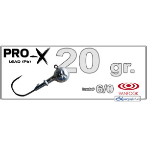 Džīgu galva PRO-X 6/0 - 20.0