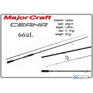 Makšķerkāts MAJOR CRAFT Ceana - 199, 4-15