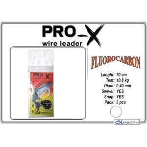 Leader wire PRO-X Fluorocarbon ASSO 0.40 - 70