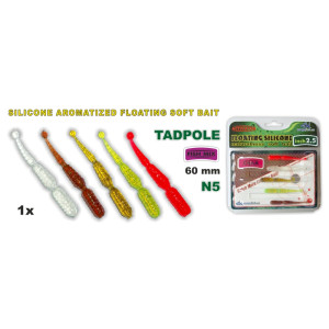Silikona māneklis SARGOFISH Raza TADPOLE FM 60 - 05