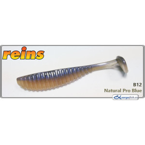 Silicone decoy REINS S-Cape SHAD 3.5 - B12