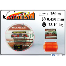 Line MISTRALL Admunson SEA 250 orange - 0.45